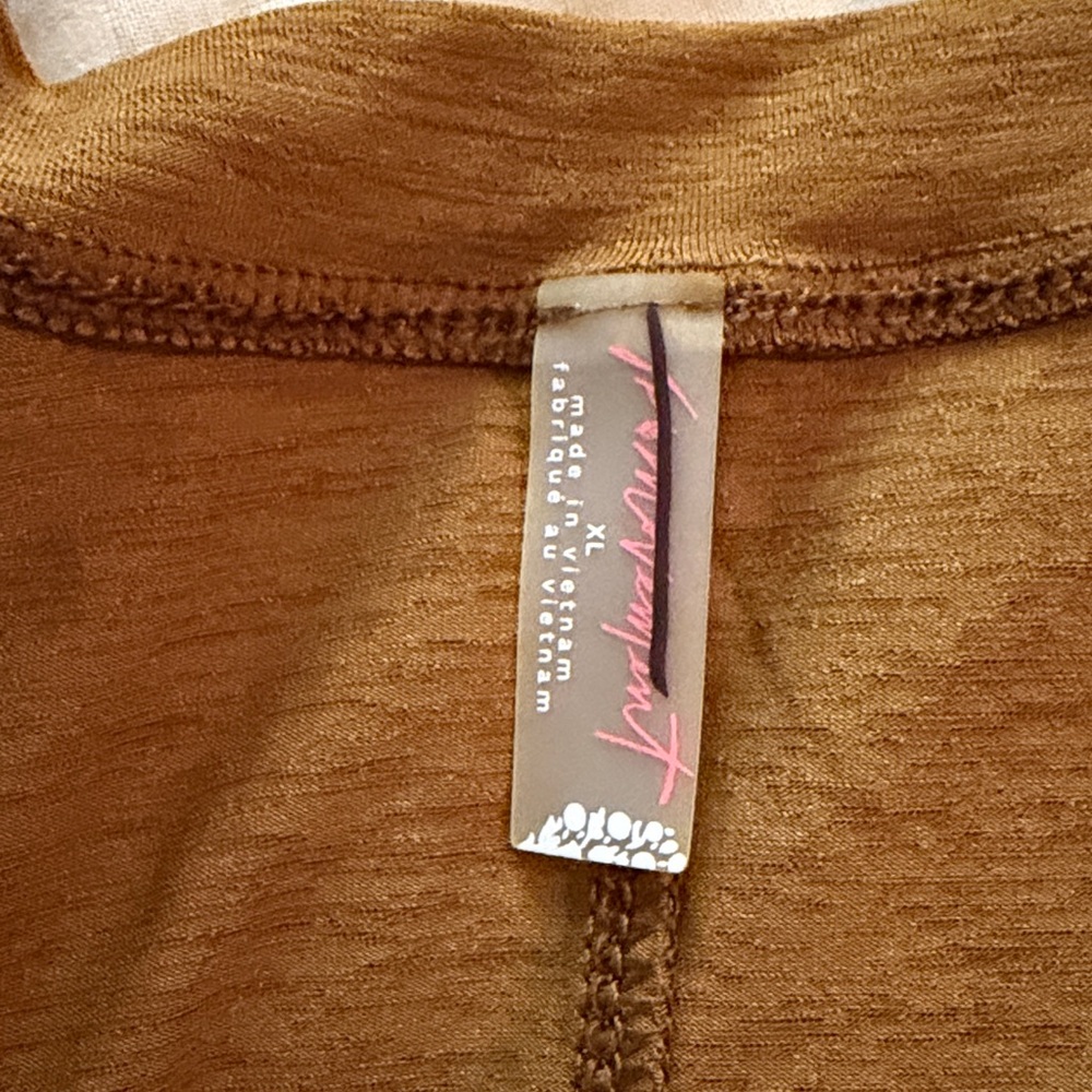 Free people movement Brown Long Sleeve Top - Picture 3 of 3